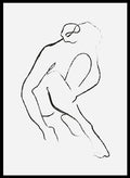 Minimalist Body Figure Line Art Print AB25_Sugar & Canvas