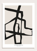 Minimalist Mid Century Modern Lines Art Print AB09