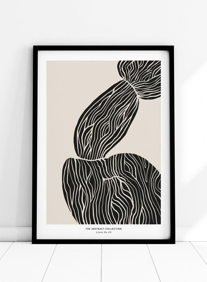 Minimalist Mid Century Modern Lines Art Print AB11_Sugar & Canvas_Sugar & Canvas