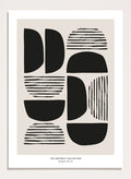 Minimalist Mid Century Modern Shapes Art Print AB10