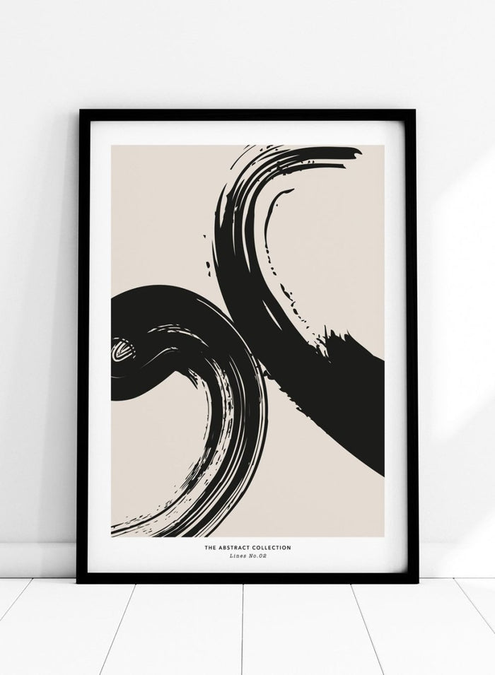 Minimalist Paint Brush Strokes Art Print AB06_Sugar & Canvas_Sugar & Canvas