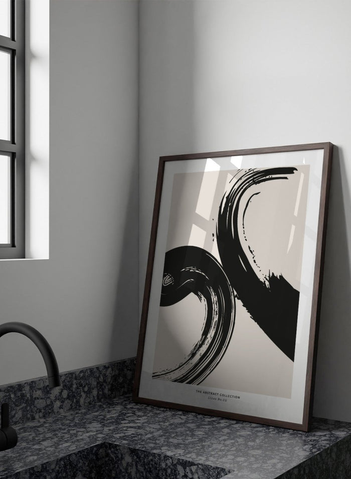 Minimalist Paint Brush Strokes Art Print AB06_Sugar & Canvas_Sugar & Canvas