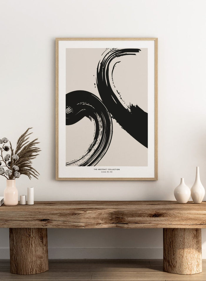 Minimalist Paint Brush Strokes Art Print AB06_Sugar & Canvas_Sugar & Canvas
