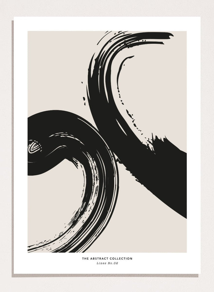 Minimalist Paint Brush Strokes Art Print AB06_Sugar & Canvas_Sugar & Canvas