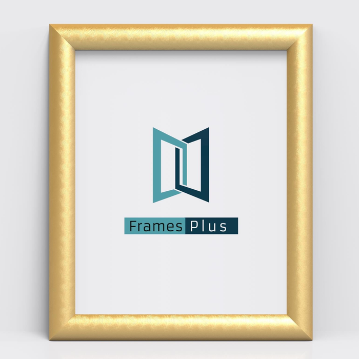 Minimo Range Gold Picture, Photo & Poster Frame with FramesPlus insert, front view