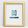 Minimo Range Gold Picture, Photo & Poster Frame with FramesPlus insert, front view
