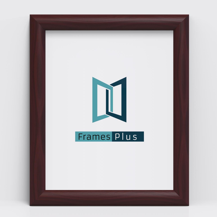 Minimo Range Mahogany Picture, Photo & Poster Frame with FramesPlus insert, front view