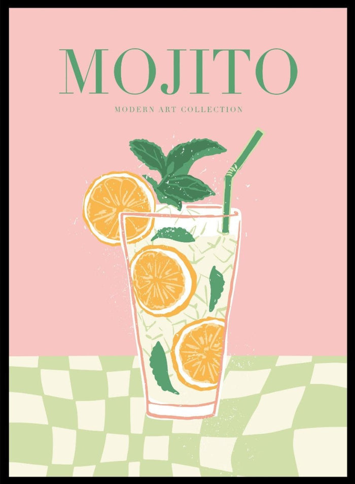 Mojito Cocktail Drink Bar Art Print_Sugar & Canvas_Sugar & Canvas