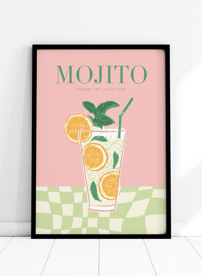 Mojito Cocktail Drink Bar Art Print_Sugar & Canvas_Sugar & Canvas