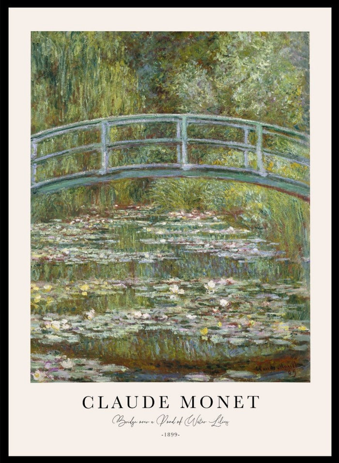 Monet Bridge over a Pond of Water Lilies 1899 Print N71_Sugar & Canvas_Claude Monet