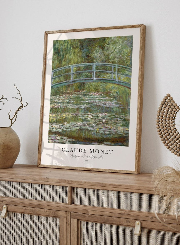 Monet Bridge over a Pond of Water Lilies 1899 Print N71_Sugar & Canvas_Claude Monet