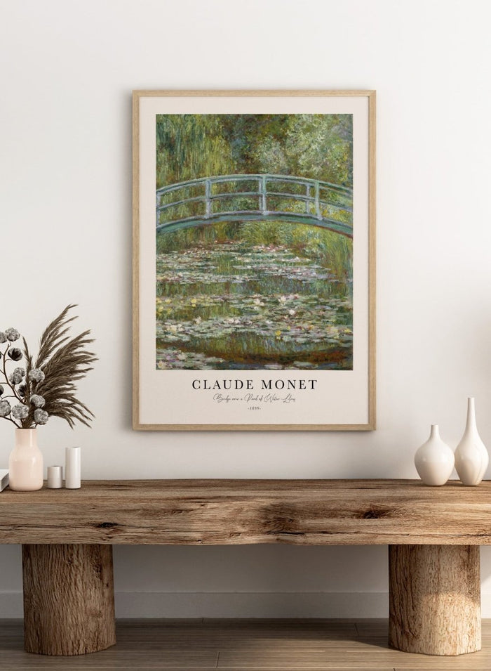 Monet Bridge over a Pond of Water Lilies 1899 Print N71_Sugar & Canvas_Claude Monet