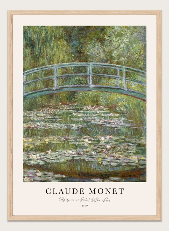 Monet Bridge over a Pond of Water Lilies 1899 Print N71_Sugar & Canvas_Claude Monet
