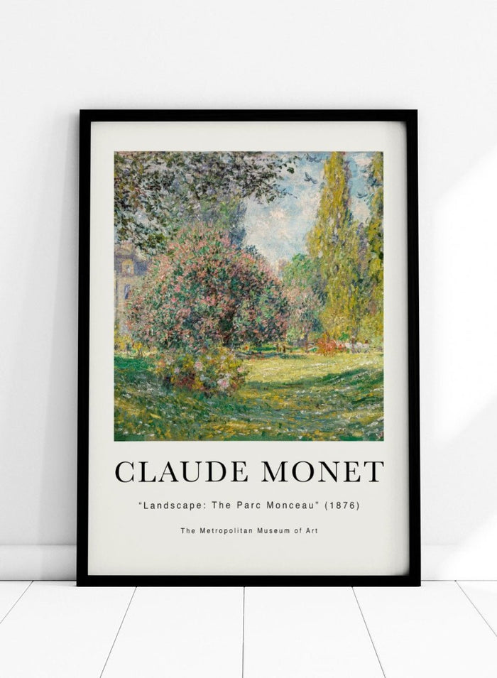 Monet Landscape The Parc Monceau 1876 Print N59_Sugar & Canvas_Claude Monet