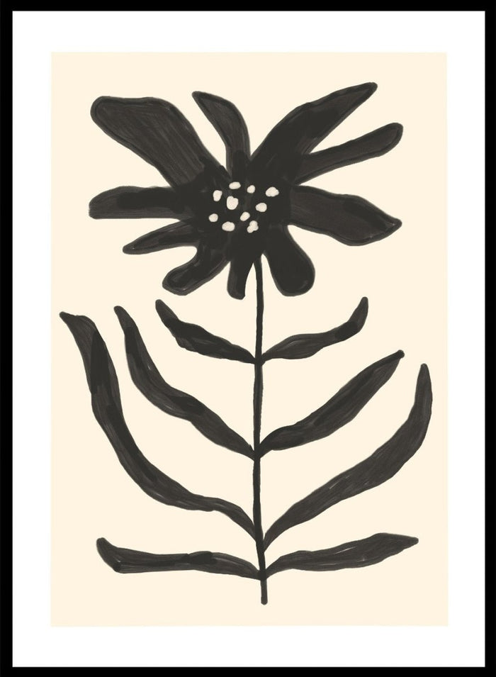 'Monochrome Flora' Aesthetic Art Print_Sugar & Canvas_Sugar & Canvas