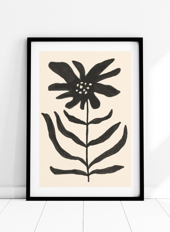'Monochrome Flora' Aesthetic Art Print_Sugar & Canvas_Sugar & Canvas
