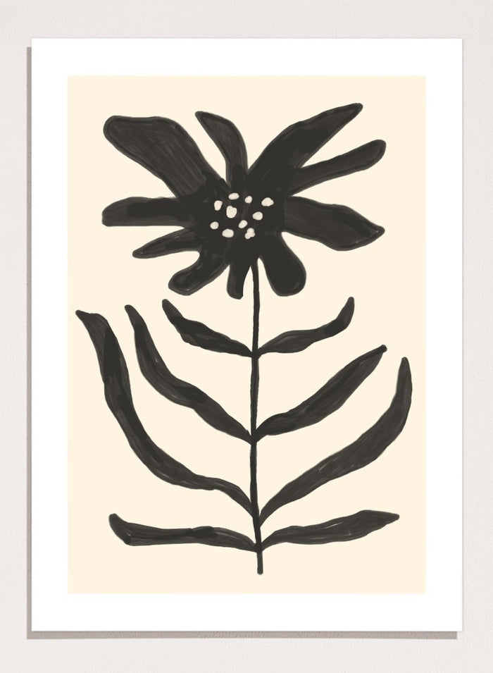 'Monochrome Flora' Aesthetic Art Print_Sugar & Canvas_Sugar & Canvas