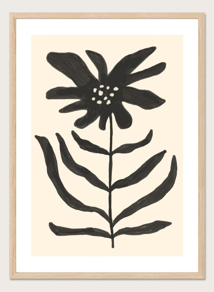 'Monochrome Flora' Aesthetic Art Print_Sugar & Canvas_Sugar & Canvas
