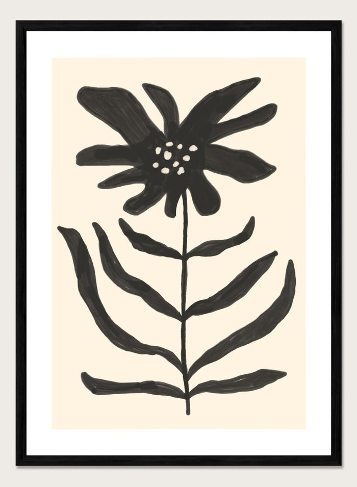 'Monochrome Flora' Aesthetic Art Print_Sugar & Canvas_Sugar & Canvas