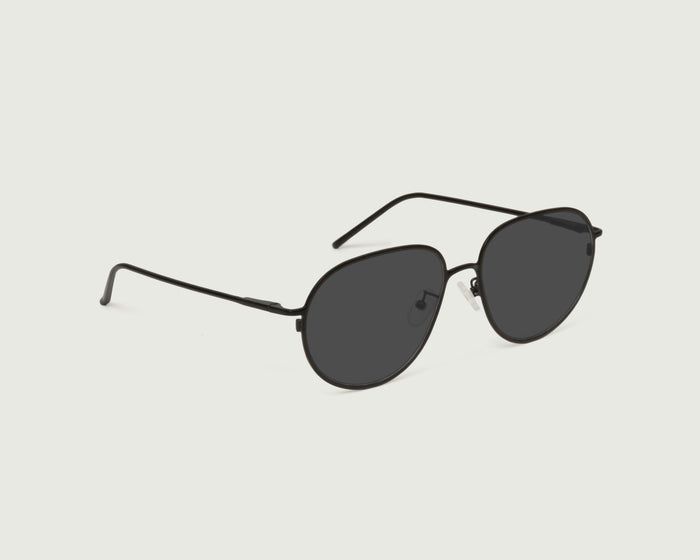 Storm Adaptive::Monty Eyeglasses pilot Black metal front diagonal