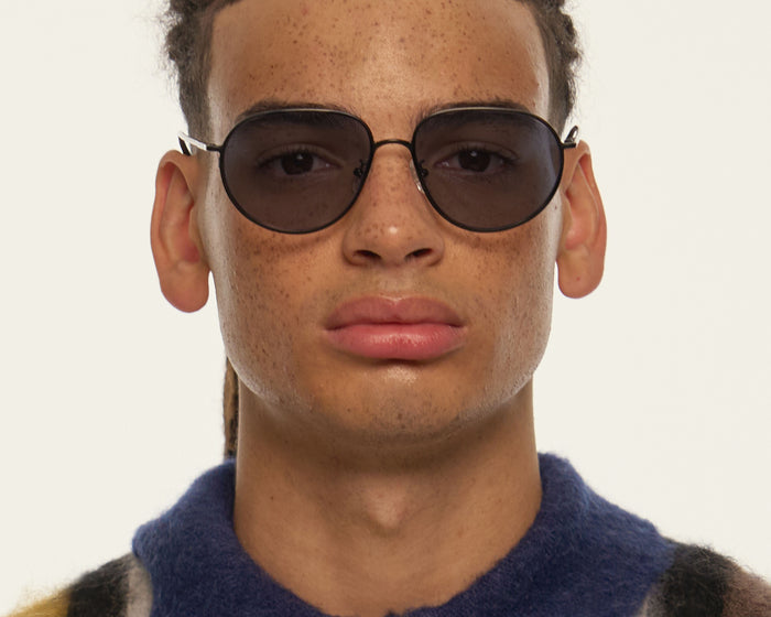 Storm Adaptive::Monty Eyeglasses pilot Black metal mobile full image
