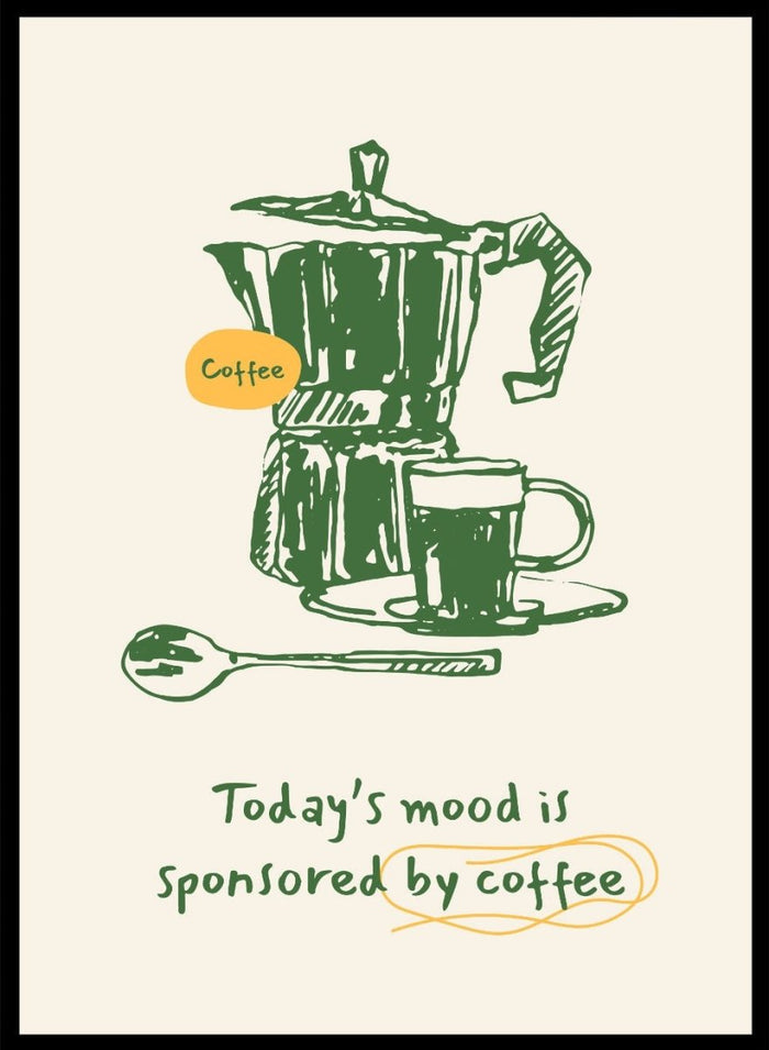 Mood: Caffeinated Coffee Aesthetic Kitchen Art Print_Sugar & Canvas_Sugar & Canvas
