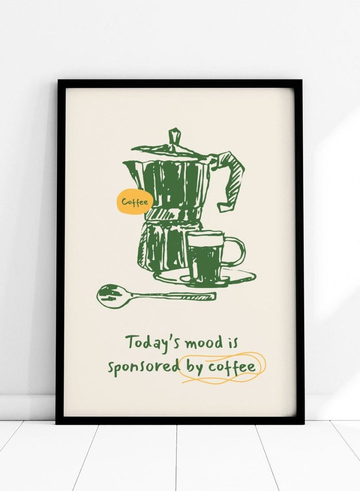 Mood: Caffeinated Coffee Aesthetic Kitchen Art Print_Sugar & Canvas_Sugar & Canvas