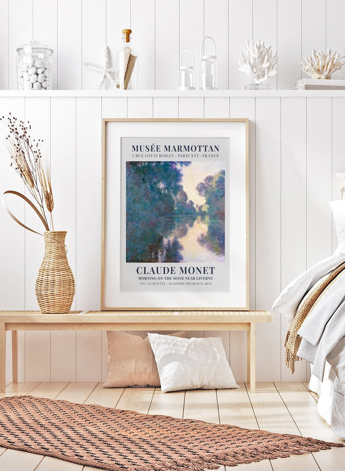 Morning on the Seine near Giverny by Monet Print_Sugar & Canvas