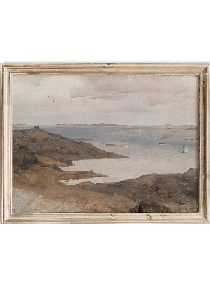 "Motif from Bohuslan" Art Print_Sugar & Canvas_Andreas Achenbach