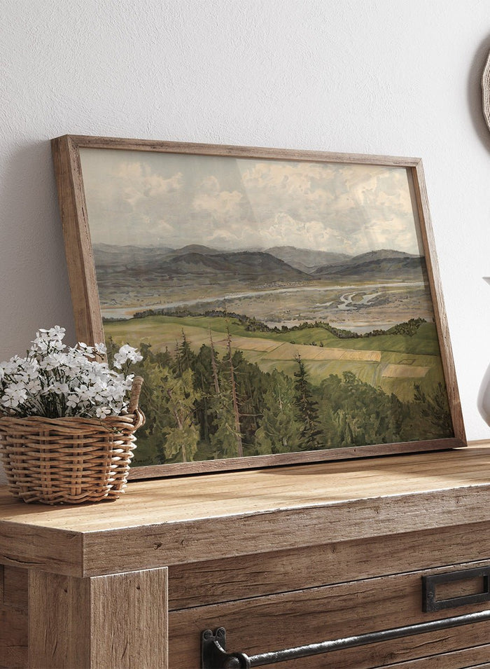 "Mountain Landscape" Art Print_Sugar & Canvas_Arkadi Afanasyevich Chumakov