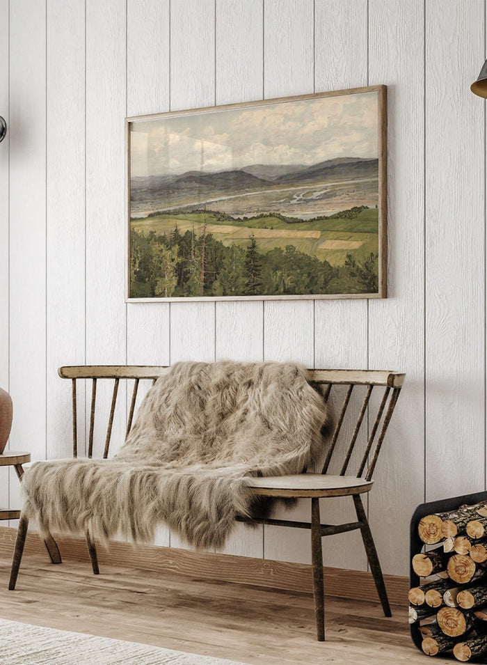 "Mountain Landscape" Art Print_Sugar & Canvas_Arkadi Afanasyevich Chumakov