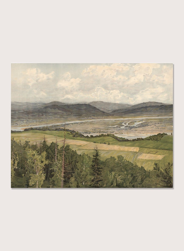 "Mountain Landscape" Art Print_Sugar & Canvas_Arkadi Afanasyevich Chumakov