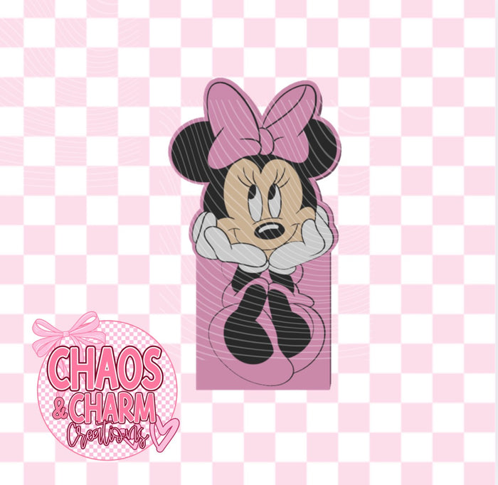 Mouse girl with bow  Pen Holder