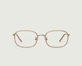 Nickel::Nami Eyeglasses square Brown metal front