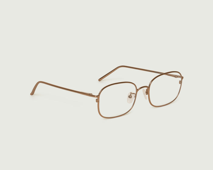 Nickel::Nami Eyeglasses square Brown metal front diagonal