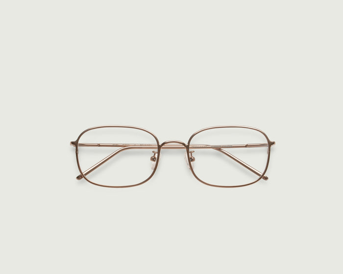 Nickel::Nami Eyeglasses square Brown metal top