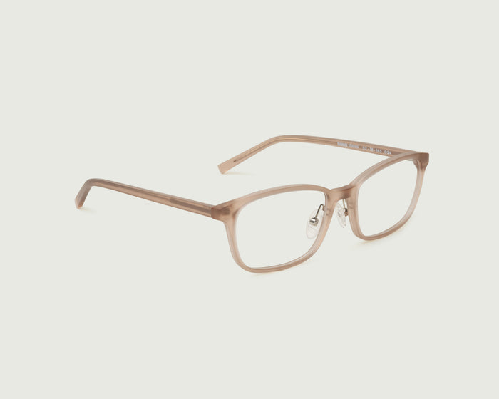 Pomelo::Neal+ Eyeglasses rectangle nude plant-based plastic front diagonal