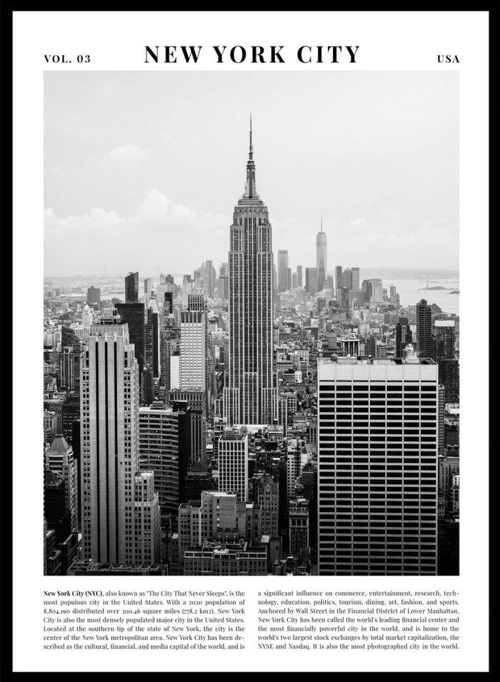 New York City Black and White Travel Art Print_Sugar & Canvas_Sugar & Canvas