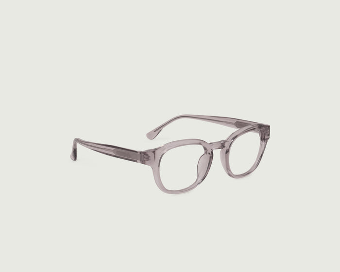 Mauve ::Nobi Eyeglasses round Nude acetate front diagonal