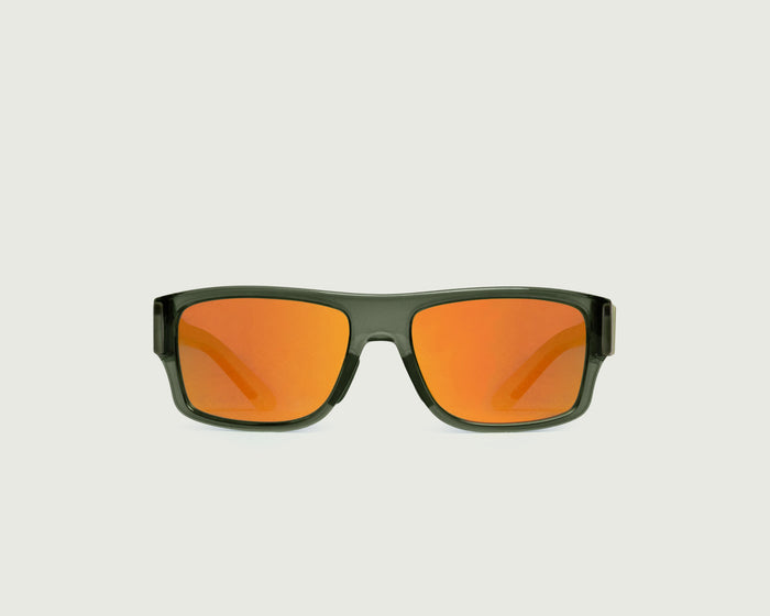 Vine Polarized::Nolan Kids Sunglasses square Green recycled polyester front