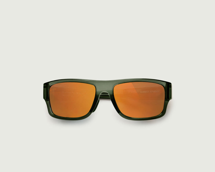Vine Polarized::Nolan Kids Sunglasses square Green recycled polyester top