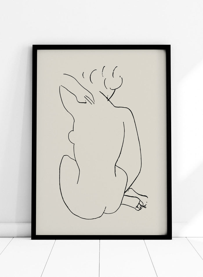 Nude Figure Sketch by Henri Matisse Print_Sugar & Canvas
