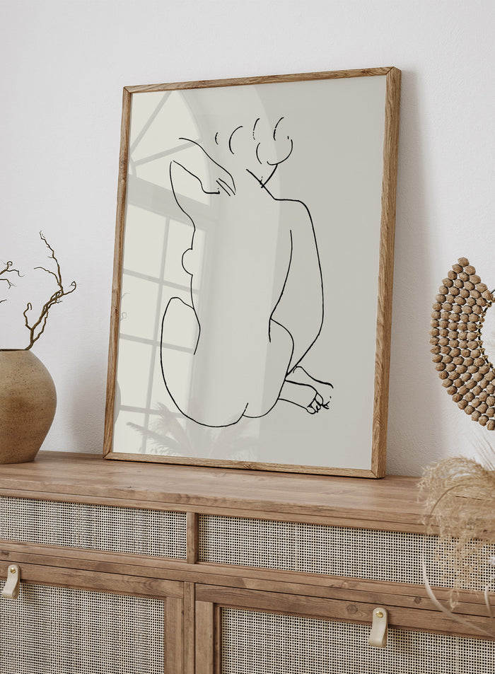 Nude Figure Sketch by Henri Matisse Print