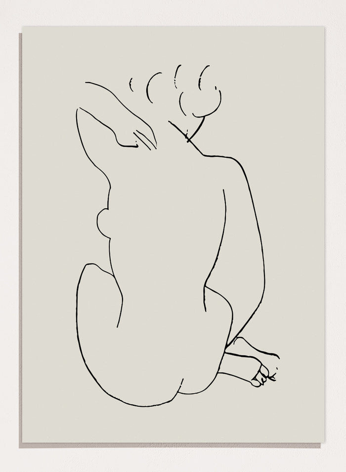Nude Figure Sketch by Henri Matisse Print