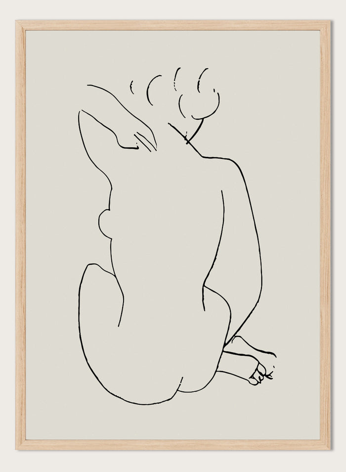 Nude Figure Sketch by Henri Matisse Print