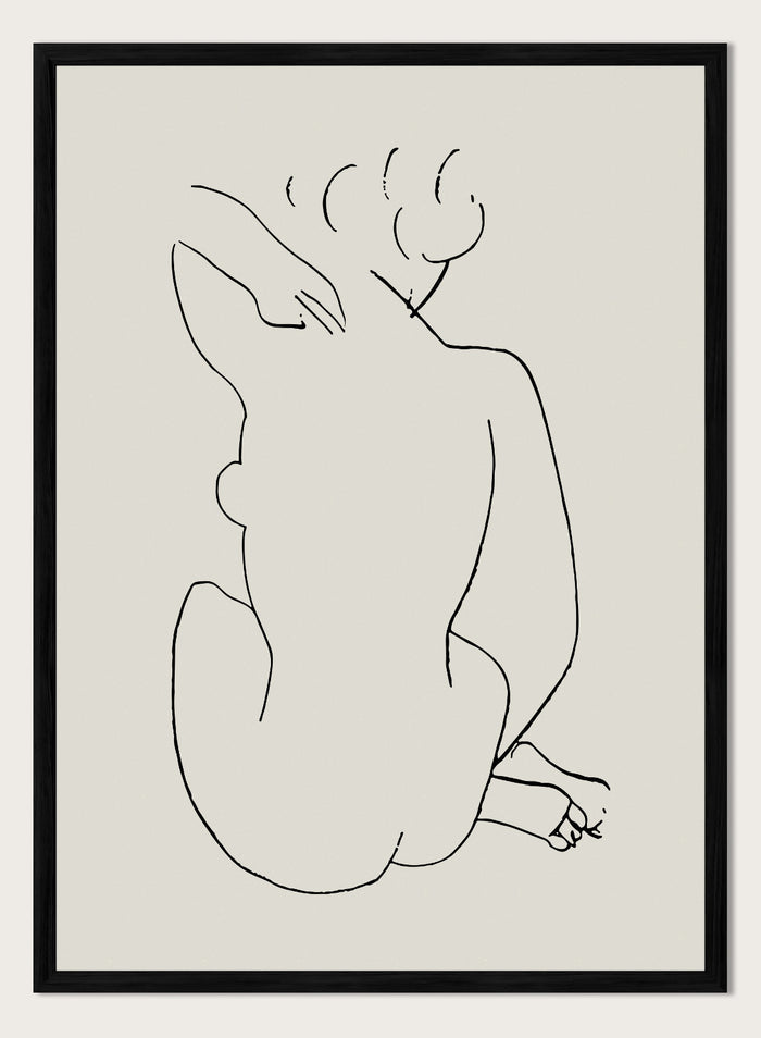 Nude Figure Sketch by Henri Matisse Print