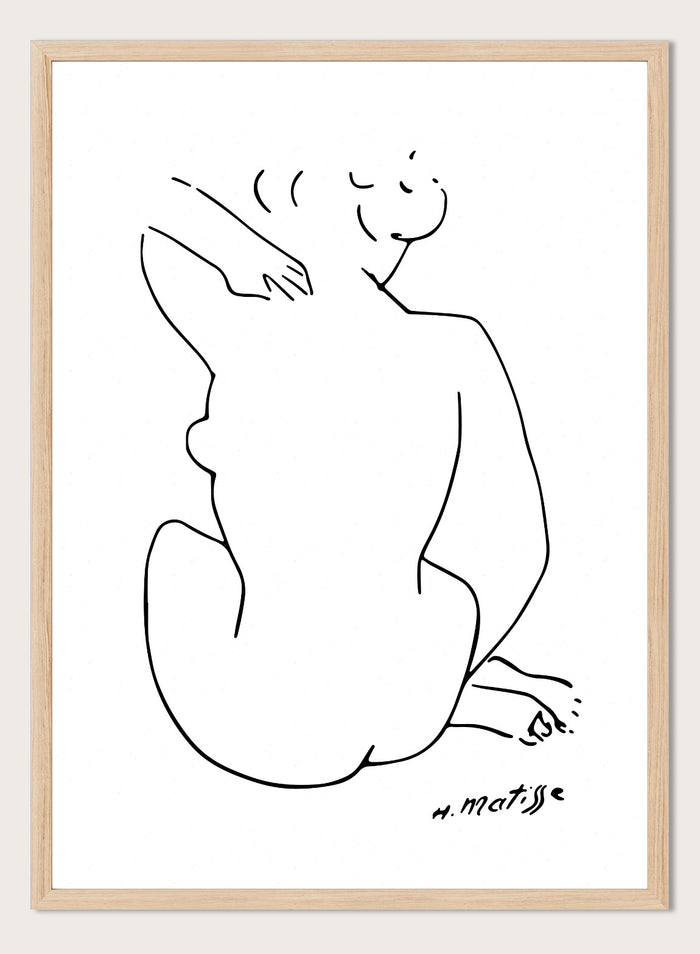 Nude Figure Sketch by Henri Matisse