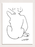 Nude Figure Sketch by Henri Matisse