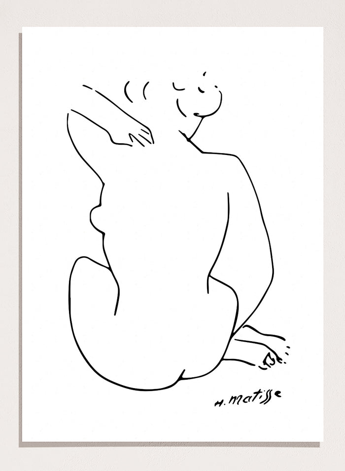 Nude Figure Sketch by Henri Matisse