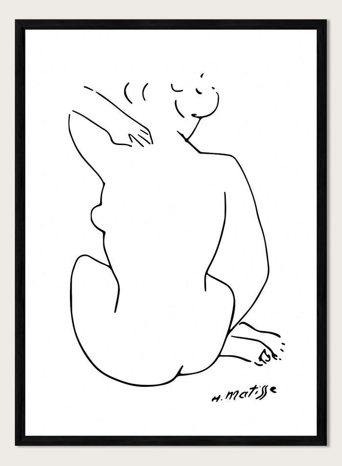 Nude Figure Sketch by Henri Matisse